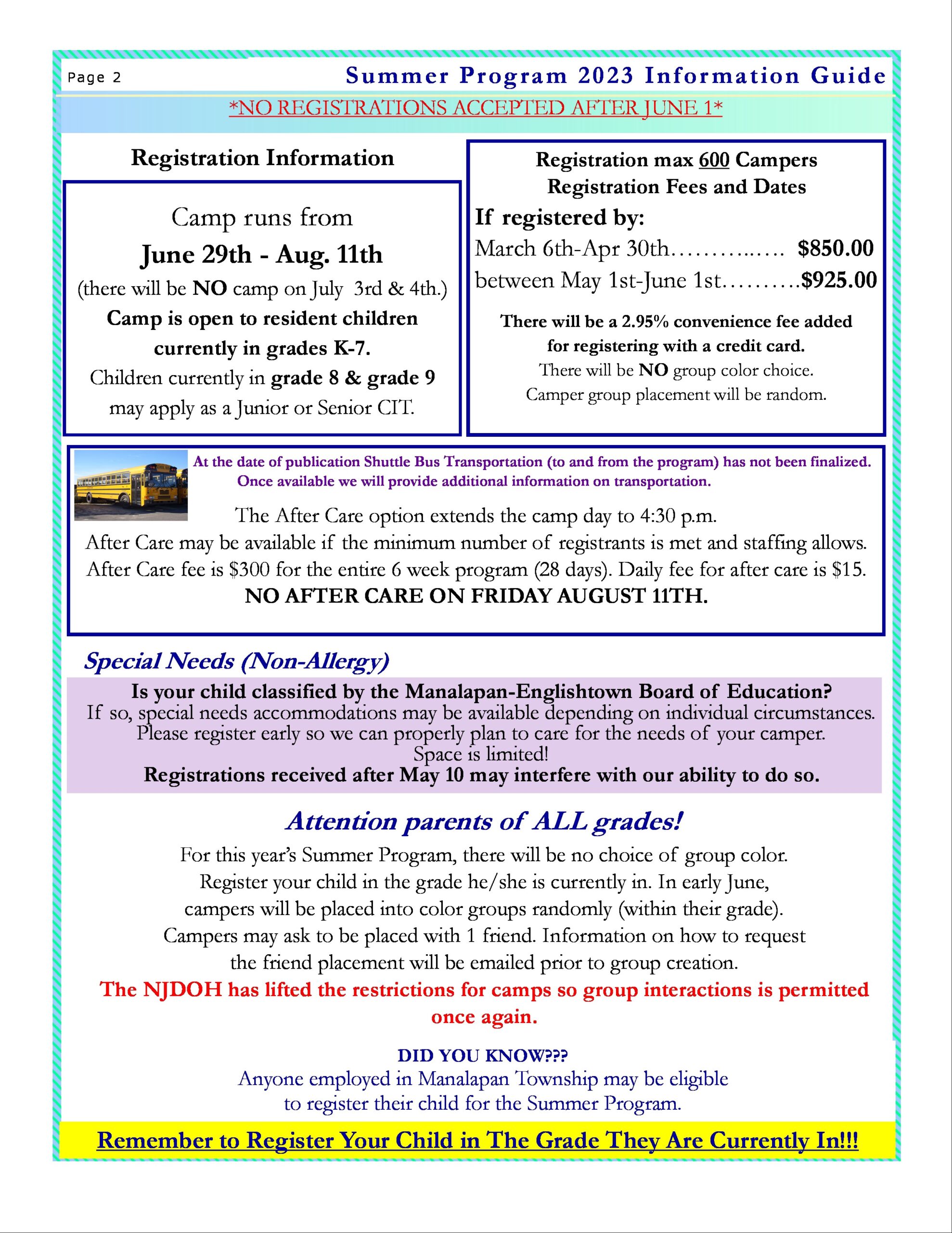 Summer Camp | Manalapan Township