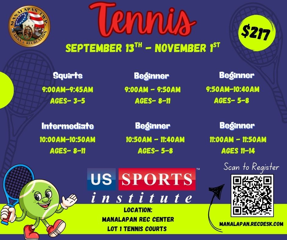 Fall- USSI All Tennis (2) The Youth Winter Basketball League registration will open on August 13 and close on October 31. Plan your registration to secure your spot!